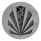 DAROUND 602 BK SH SL Black Sunburst Shimmer Silver Background